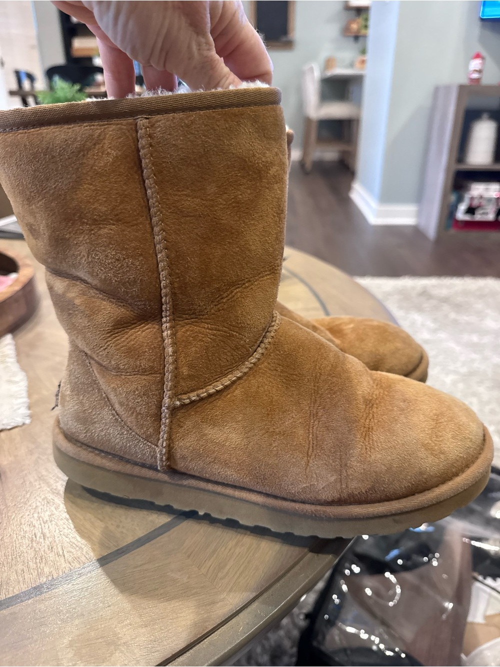 UGG Chestnut Suede Short Boots
